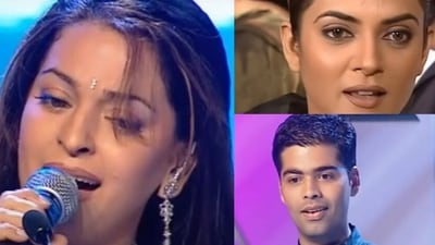 Juhi Chawla's singing leaves Sushmita Sen and Karan Johar stunned Juhi Chawla's singing leaves Sushmita Sen and Karan Johar stunned