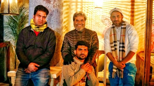 Vishal Bharadwaj with Kofuku team. Vishal Bharadwaj with Kofuku team.