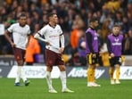 Manchester City's Phil Foden looks dejected after the match