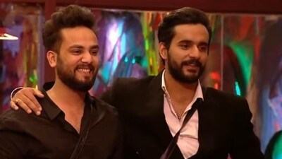 Elvish Yadav and Abhishek Malhan on Bigg Boss OTT 2. Elvish Yadav and Abhishek Malhan on Bigg Boss OTT 2.