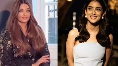 Aishwarya Rai at a Paris event (L); Navya Naveli Nanda shared pictures on Instagram from the city. Aishwarya Rai at a Paris event (L); Navya Naveli Nanda shared pictures on Instagram from the city.