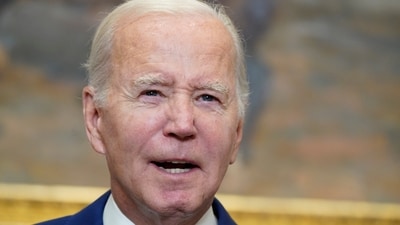 US President Joe Biden speaks in the Roosevelt Room of the White House. (AP) US President Joe Biden speaks in the Roosevelt Room of the White House. (AP)