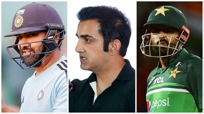 Gambhir issued noteworthy remarks about Rohit and Babar ahead of the World Cup (ANI-AFP) Gambhir issued noteworthy remarks about Rohit and Babar ahead of the World Cup (ANI-AFP)