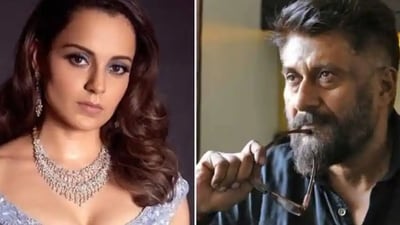 Kangana Ranaut responded to a tweet about not supporting Vivek Agnihotri. Kangana Ranaut responded to a tweet about not supporting Vivek Agnihotri.