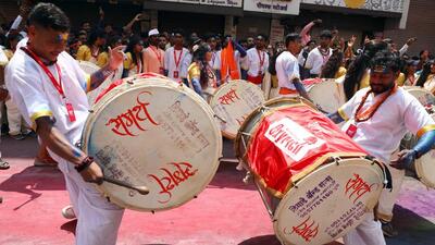 Over the years, Ganesh mandals have largely been violating the prescribed limit of noise levels set by environmental watchdogs like Maharashtra and Central pollution control boards. (HT FILE PHOTO) Over the years, Ganesh mandals have largely been violating the prescribed limit of noise levels set by environmental watchdogs like Maharashtra and Central pollution control boards. (HT FILE PHOTO)