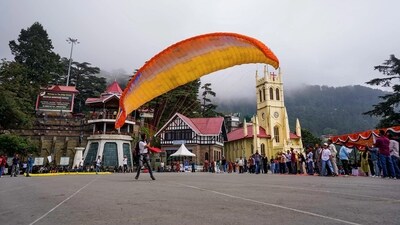 Himachal Pradesh sees rush among tourists to visit Shimla amid festive weekends (PTI) Himachal Pradesh sees rush among tourists to visit Shimla amid festive weekends (PTI)