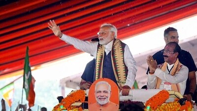 Prime Minister Narendra Modi seen during a rally. (HT File) Prime Minister Narendra Modi seen during a rally. (HT File)