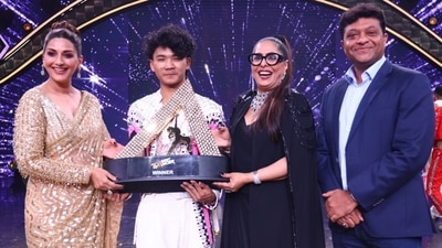 Samarpan Lama with Sonali Bendre and Geeta Kapur after winning India’s Best Dancer 3. Samarpan Lama with Sonali Bendre and Geeta Kapur after winning India’s Best Dancer 3.