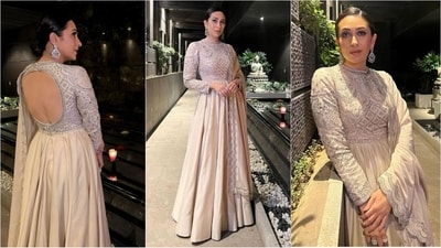 Karisma Kapoor is definitely one of those actresses who are ageing like a fine wine. She is an absolute stunner who can pull off any look to perfection. Be it a sartorial saree or a casual dress, Karisma knows how to turn heads. Filled with stylish looks, her Insta-diaries are a treasure trove of fashion inspiration for all her followers. Her latest look in an exquisite anarkali ensemble is sure to inspire your festive wardrobe. (Instagram/@therealkarismakapoor) Karisma Kapoor is definitely one of those actresses who are ageing like a fine wine. She is an absolute stunner who can pull off any look to perfection. Be it a sartorial saree or a casual dress, Karisma knows how to turn heads. Filled with stylish looks, her Insta-diaries are a treasure trove of fashion inspiration for all her followers. Her latest look in an exquisite anarkali ensemble is sure to inspire your festive wardrobe. (Instagram/@therealkarismakapoor)