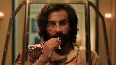 Ranbir Kapoor in a still from Animal teaser.