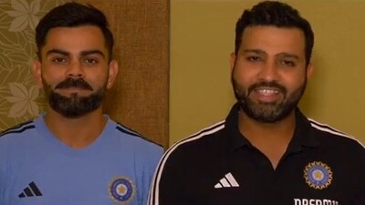 Team India captain Rohit Sharma and Virat Kohli in a cleanliness drive video message. Team India captain Rohit Sharma and Virat Kohli in a cleanliness drive video message.
