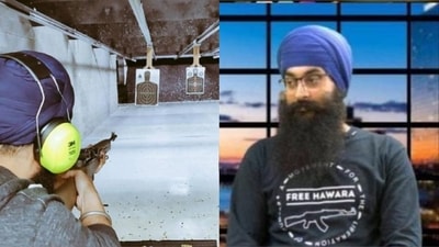 Ranveer Singh was photographed at a shooting practice range with a rifle and also seen wearing a T-shirt demanding the release of Babbar Khalsa International terrorist Jagtar Singh Hawara. Ranveer Singh was photographed at a shooting practice range with a rifle and also seen wearing a T-shirt demanding the release of Babbar Khalsa International terrorist Jagtar Singh Hawara.