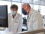 Penn Medicine scientists Katalin Kariko and Drew Weissman, who won the 2023 Nobel Prize in Physiology or Medicine for discoveries enabling the development of mRNA COVID-19 vaccines.