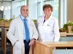 Penn Medicine scientists Katalin Kariko and Drew Weissman, who won the 2023 Nobel Prize in Physiology or Medicine for discoveries enabling the development of mRNA COVID-19 vaccines.(via REUTERS)