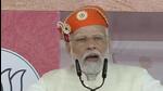 Prime Minister Narendra Modi addresses a rally in Chittorgarh in Rajasthan on Monday. (ANI/X)