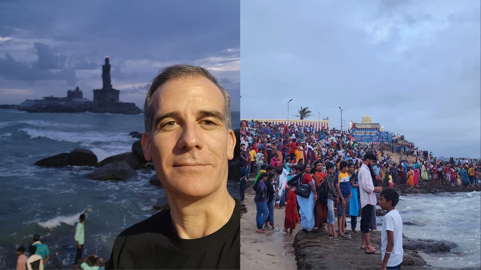 US envoy Eric Garcetti mesmerized by sunrise at Kanyakumari's coast. See Pics | Latest News India - Vimarsana News