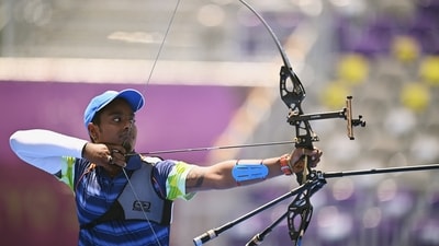 Atanu Das of India in action (REUTERS)