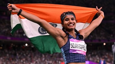 Ancy Sojan bettered her personal best twice in the event (AFP) Ancy Sojan bettered her personal best twice in the event (AFP)