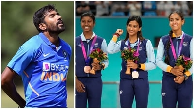Sandeep Warrier has seen better half Aarathy Kasturi Raj's struggles over the years (Getty Images-AP) Sandeep Warrier has seen better half Aarathy Kasturi Raj's struggles over the years (Getty Images-AP)