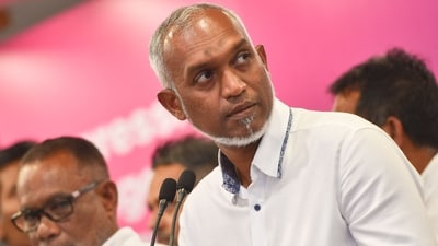 Pro-China frontrunner Mohamed Muizzu won the presidential vote in the Maldives. (AFP) Pro-China frontrunner Mohamed Muizzu won the presidential vote in the Maldives. (AFP)