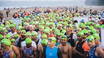 Participants gather for the start of Ironman. (Photo credit: Ironman India) Participants gather for the start of Ironman. (Photo credit: Ironman India)
