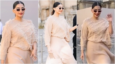 Sonam Kapoor steals the show at the Valentino Paris Fashion Week show. (Instagram) Sonam Kapoor steals the show at the Valentino Paris Fashion Week show. (Instagram)