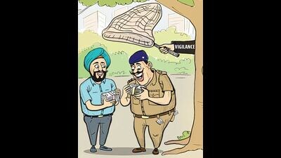 Vigilance nabs six cops in Ludhiana in the past one year. (Biswajit Debnath/HT) Vigilance nabs six cops in Ludhiana in the past one year. (Biswajit Debnath/HT)