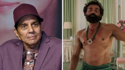 Dharmendra has shared his reaction to Bobby Deol's shirtless look from the Animal teaser. Dharmendra has shared his reaction to Bobby Deol's shirtless look from the Animal teaser.
