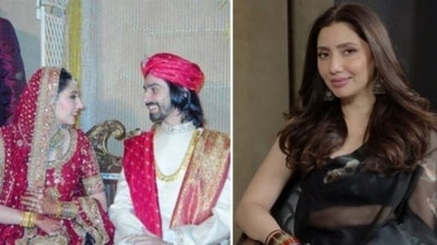 Mahira Khan and Ali Askari at their 2007 wedding. Mahira Khan and Ali Askari at their 2007 wedding.