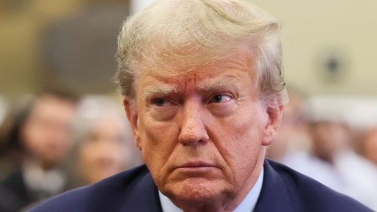 Donald Trump New York Trial: Former US president Donald Trump sits in the courtroom at New York Supreme Court. (AP)