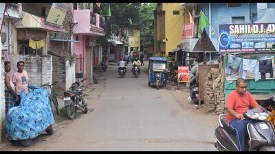 A view of a road in Sangam city locality (For representation only) (HT Photo)