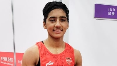 Preeti Pawar won a bronze medal in the Women's 54kg weight category at the ongoing Asian Games in Hangzhou (SAI Media Twitter)