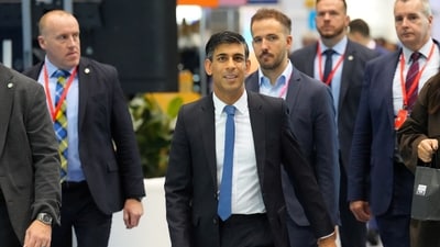 British Prime Minister Rishi Sunak (via REUTERS)