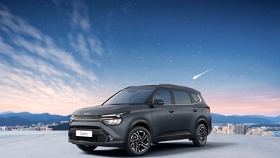 Kia Carens X Line gets a unique Xclusive Matte Graphite colour scheme. Kia Carens X Line gets a unique Xclusive Matte Graphite colour scheme.