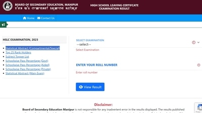 Manipur Board releases HSLC Compartmental Exam 2023 results; 99.51% candidates pass Manipur Board releases HSLC Compartmental Exam 2023 results; 99.51% candidates pass