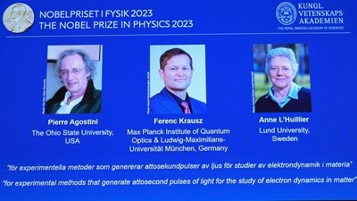 Nobel Prize in Physics. (via REUTERS)