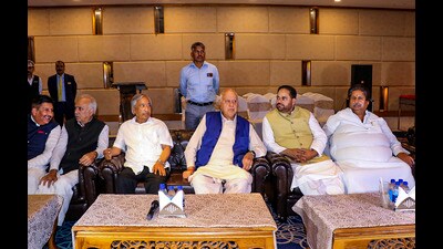 Opposition parties to hold peaceful protest on Oct 10: Farooq (PTI)