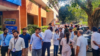 Following the initial tremors, two additional earthquakes measuring 3.6 and 3.1 in magnitude struck the same region at depths of 15 km and 10 km at 3:06 pm and 3:19 pm, respectively. (PTI) Following the initial tremors, two additional earthquakes measuring 3.6 and 3.1 in magnitude struck the same region at depths of 15 km and 10 km at 3:06 pm and 3:19 pm, respectively. (PTI)