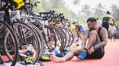 Count the kilometres. Between London & Stonehenge. San Francisco to Sacramento. Paris to Moet & Chandon. New Delhi to Aligarh. Mumbai to Alibaug. Now, catch a breath and imagine running, swimming and cycling the distance of 70.3 miles (113 kilometres). No, you cannot be the snail, there’s cut-off time: 8 hours and 30 minutes. Wait, be prepared to lose 1-2 kilograms during 70.3 mile race. Lost a breath and tons of sweat? Well, that’s what nearly 1,200 triathletes from 30 countries will do on October 8 in Goa - participate in Ironman, the iconic global triathlon widely considered one of the most difficult one-day sporting events in the world. (Ironman India) Count the kilometres. Between London & Stonehenge. San Francisco to Sacramento. Paris to Moet & Chandon. New Delhi to Aligarh. Mumbai to Alibaug. Now, catch a breath and imagine running, swimming and cycling the distance of 70.3 miles (113 kilometres). No, you cannot be the snail, there’s cut-off time: 8 hours and 30 minutes. Wait, be prepared to lose 1-2 kilograms during 70.3 mile race. Lost a breath and tons of sweat? Well, that’s what nearly 1,200 triathletes from 30 countries will do on October 8 in Goa - participate in Ironman, the iconic global triathlon widely considered one of the most difficult one-day sporting events in the world. (Ironman India)