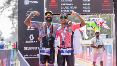 Not every triathlete is a professional. There are 75+ participants from the Armed Forces, few CEOs, CFOs and management personnel will be testing their mettle beyond the boardroom. Several 18-year old queued up to register. So did Mumbai’s Aries Kharas, 70, and Pervin Batliwala, 66, the oldest man and woman in the Ironman 70.3. And Bishworjit Saikhom previous winner of men’s category in the Ironman 70.3 India. Maharashtra, Karnataka and Haryana top the list of states with the highest number of participants. (Ironman India) Not every triathlete is a professional. There are 75+ participants from the Armed Forces, few CEOs, CFOs and management personnel will be testing their mettle beyond the boardroom. Several 18-year old queued up to register. So did Mumbai’s Aries Kharas, 70, and Pervin Batliwala, 66, the oldest man and woman in the Ironman 70.3. And Bishworjit Saikhom previous winner of men’s category in the Ironman 70.3 India. Maharashtra, Karnataka and Haryana top the list of states with the highest number of participants. (Ironman India)