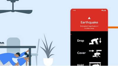 Google's Android Earthquake Alert system (Image courtesy: Google) Google's Android Earthquake Alert system (Image courtesy: Google)