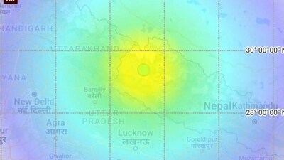 The National Centre for Seismology (NCS) reported that Nepal was hit by a series of four earthquakes, with the most powerful registering a magnitude of 6.2. These tremors also resonated in parts of northern India, including Delhi-NCR. (HT_PRINT) The National Centre for Seismology (NCS) reported that Nepal was hit by a series of four earthquakes, with the most powerful registering a magnitude of 6.2. These tremors also resonated in parts of northern India, including Delhi-NCR. (HT_PRINT)
