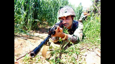Three soldiers injured in gunfight with terrorists in Rajouri (PTI file photo) Three soldiers injured in gunfight with terrorists in Rajouri (PTI file photo)