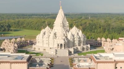 Akshardham Temple built in New Jersey, US (X/ @akshardham_usa) Akshardham Temple built in New Jersey, US (X/ @akshardham_usa)