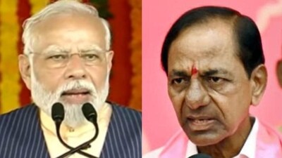 Prime Minister Narendra Modi and Telangana chief minister K Chandrashekar Rao Prime Minister Narendra Modi and Telangana chief minister K Chandrashekar Rao