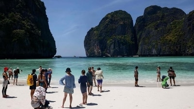 Thailand's Maya Beach was closed for years and now tries to limit tourist numbers (Jack Taylor/AFP) Thailand's Maya Beach was closed for years and now tries to limit tourist numbers (Jack Taylor/AFP)