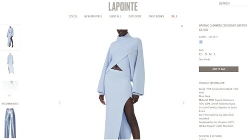 The price of the sweater Priyanka Chopra wore for an outing in NYC. (shoplapointe.com) The price of the sweater Priyanka Chopra wore for an outing in NYC. (shoplapointe.com)