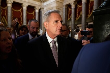 WASHINGTON, DC - DC. Rep. Matt Gaetz (R-FL) said he would file a motion to vacate and attempt to oust McCarthy from the speakership following an agreement over the weekend to avert a partial shutdown of the federal government. Chip Somodevilla/Getty Images/AFP (Photo by CHIP SOMODEVILLA / GETTY IMAGES NORTH AMERICA / Getty Images via AFP) (Getty Images via AFP) WASHINGTON, DC - DC. Rep. Matt Gaetz (R-FL) said he would file a motion to vacate and attempt to oust McCarthy from the speakership following an agreement over the weekend to avert a partial shutdown of the federal government. Chip Somodevilla/Getty Images/AFP (Photo by CHIP SOMODEVILLA / GETTY IMAGES NORTH AMERICA / Getty Images via AFP) (Getty Images via AFP)