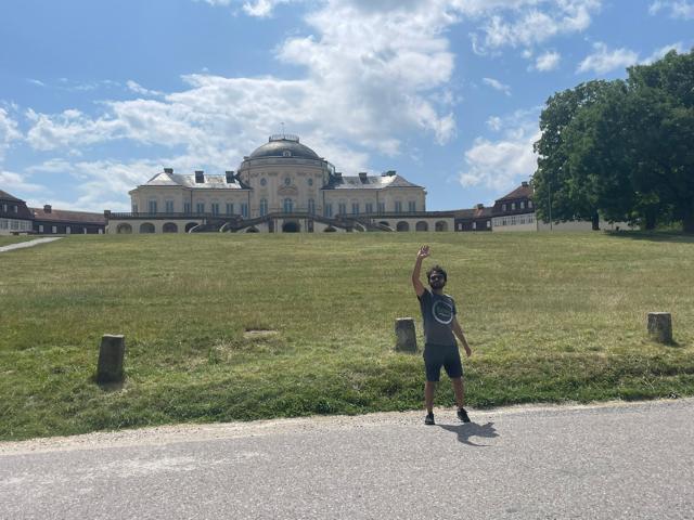 Maaz Bin Bilal bidding adieu to Schloss Solitude (Courtesy the author) Maaz Bin Bilal bidding adieu to Schloss Solitude (Courtesy the author)