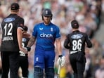 England's Ben Stokes is congratulated by New Zealand's Kyle Jamieson after Stokes is dismissed for 182 England's Ben Stokes is congratulated by New Zealand's Kyle Jamieson after Stokes is dismissed for 182